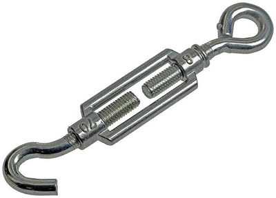 Mack 1008475 - 2 Spannösen + Haken M8 x 70 mm verzinkt | 10 Stück