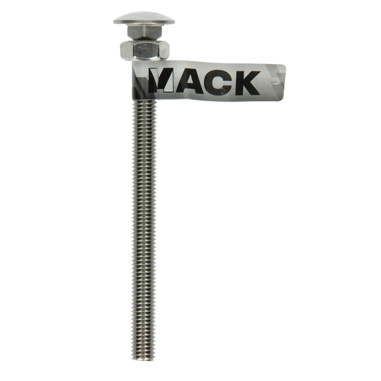 Mack 1019921 – Holzschraube + Mutter Edelstahl 1 Stück M10 x 130 mm | 10 Stück