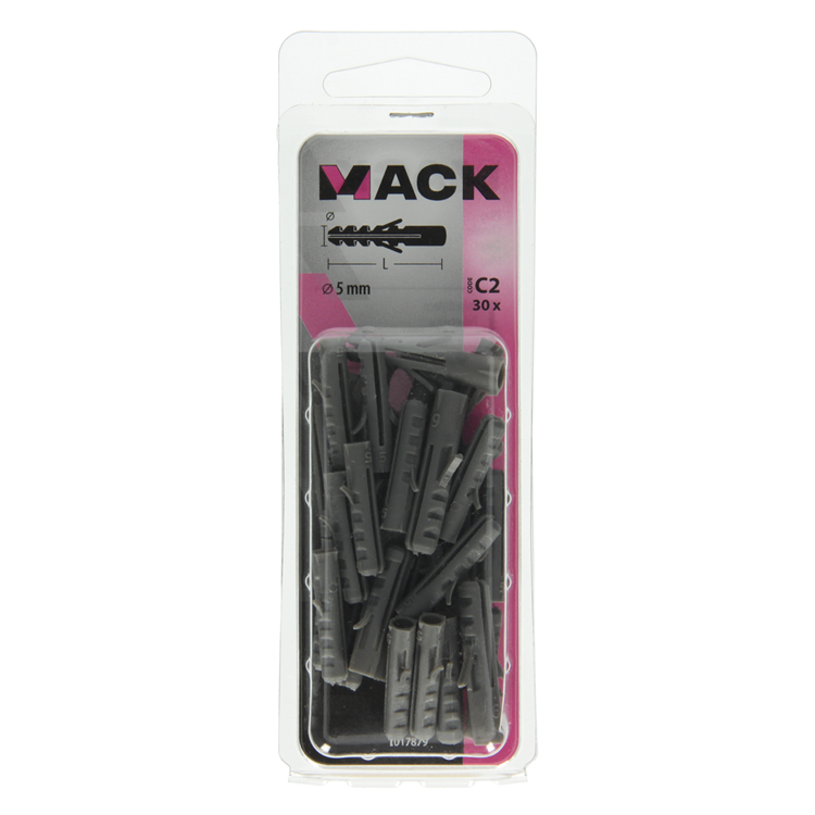Mack 1017879 - Stopfen Polyethylen 30 Stück 5 mm | 10 Stück