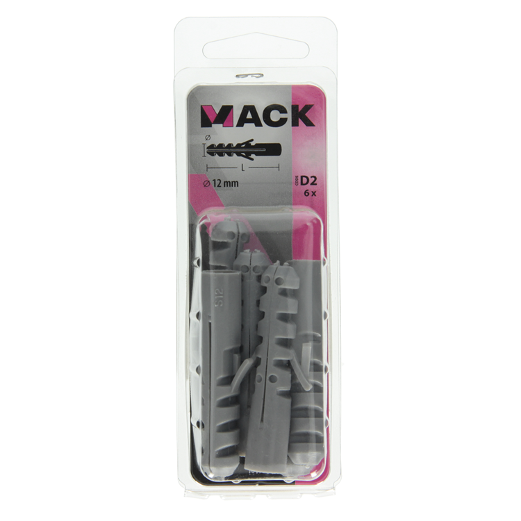 Mack 1017884 - Stopfen Polyethylen 6 Stück 12 mm | 5 Stück
