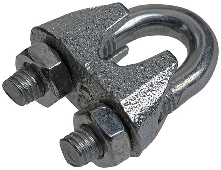 Mack 1008477 - 2 Stahldrahtklemmen 8mm verzinkt | 10 Stück