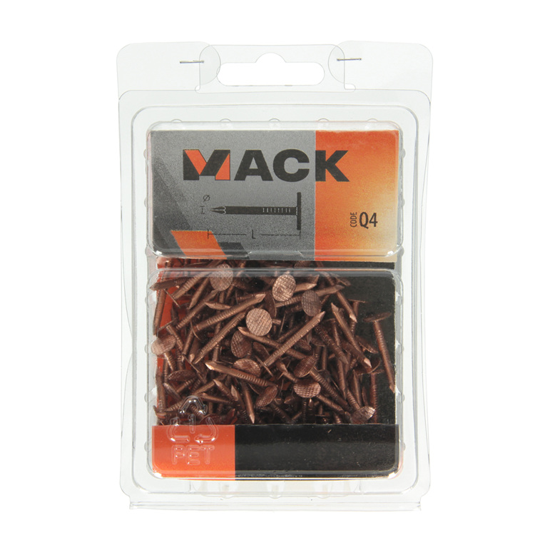 Mack 1019973 - Schiefernagel Kupfer 180 gr 2,5 x 25 mm | 5 Stück