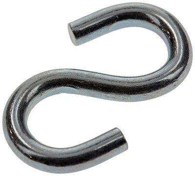 Mack 1008483 - 2 offene S-Haken 4,0 x 35 mm verzinkt | 10 Stück