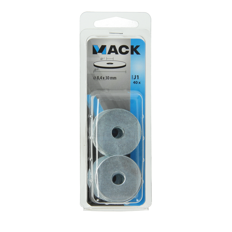 Mack 1018128 - Karosseriescheibe verzinkt40 Stück 8,4 x 30 mm | 5 Stück