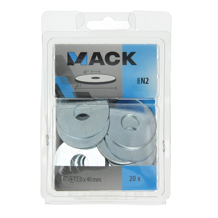 Mack 1018132 - Karosseriescheibe verzinkt20 Stück 13,0 x 40 mm | 5 Stück