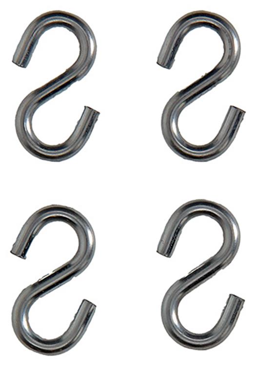 Mack 1008485 - 4 offene S-Haken 3,0x30mm verzinkt | 10 Stück