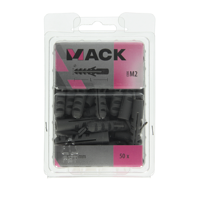 Mack 1018156 - Stopfen Polyethylen 50 Stück 10mm | 3 Stück