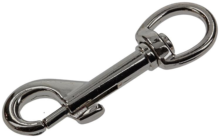 Mack 1008487 - 1 Karabinerhaken 13 x 68mm vernickelt | 10 Stück