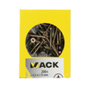 Mack 1020103 - Spanplattenschraube mit Kopf gelb mit 200 Stück 4,5 x 35 mm | 5 Stück