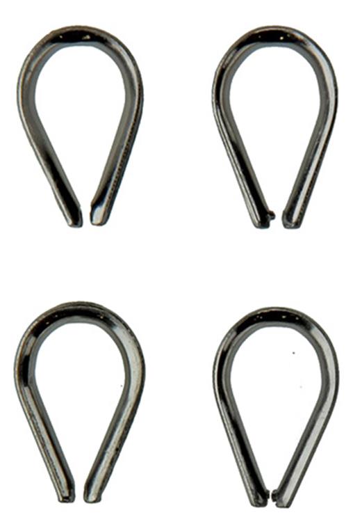 Mack 1008489 - 4 Strümpfe 2mm Edelstahl | 10 Stück
