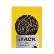 Mack 1020145 – Spanplattenschraube VZ KP-SelbstsicherndGVZ 200 Stück 4,5 x 40 mm | 5 Stück - afbeelding 3