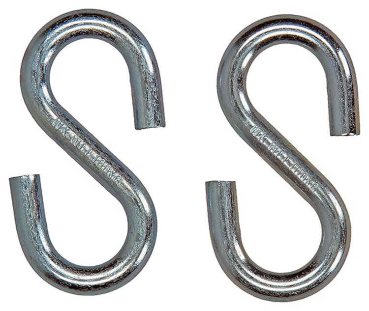 Mack 1008490 - 2 offene S-Haken 6,0 x 54 verzinkt | 10 Stück
