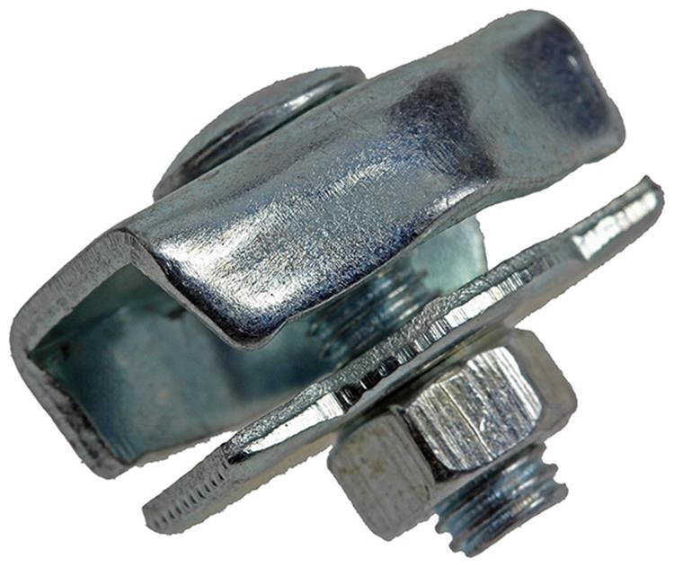 Mack 1008493 - 2 Stahldrahtklemmen 4mm Simplex verzinkt | 10 Stück