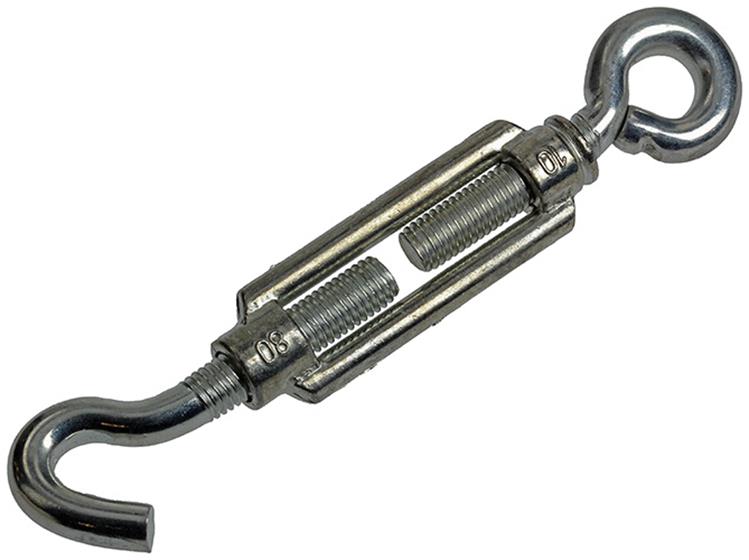 Mack 1008496 – 1 Spannöse + Haken M10 x 80 mm verzinkt | 10 Stück