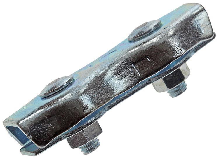 Mack 1008497 - 2 Stahldrahtklemmen 5mm Duplex verzinkt | 10 Stück