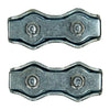 Mack 1008497 - 2 Stahldrahtklemmen 5mm Duplex verzinkt | 10 Stück