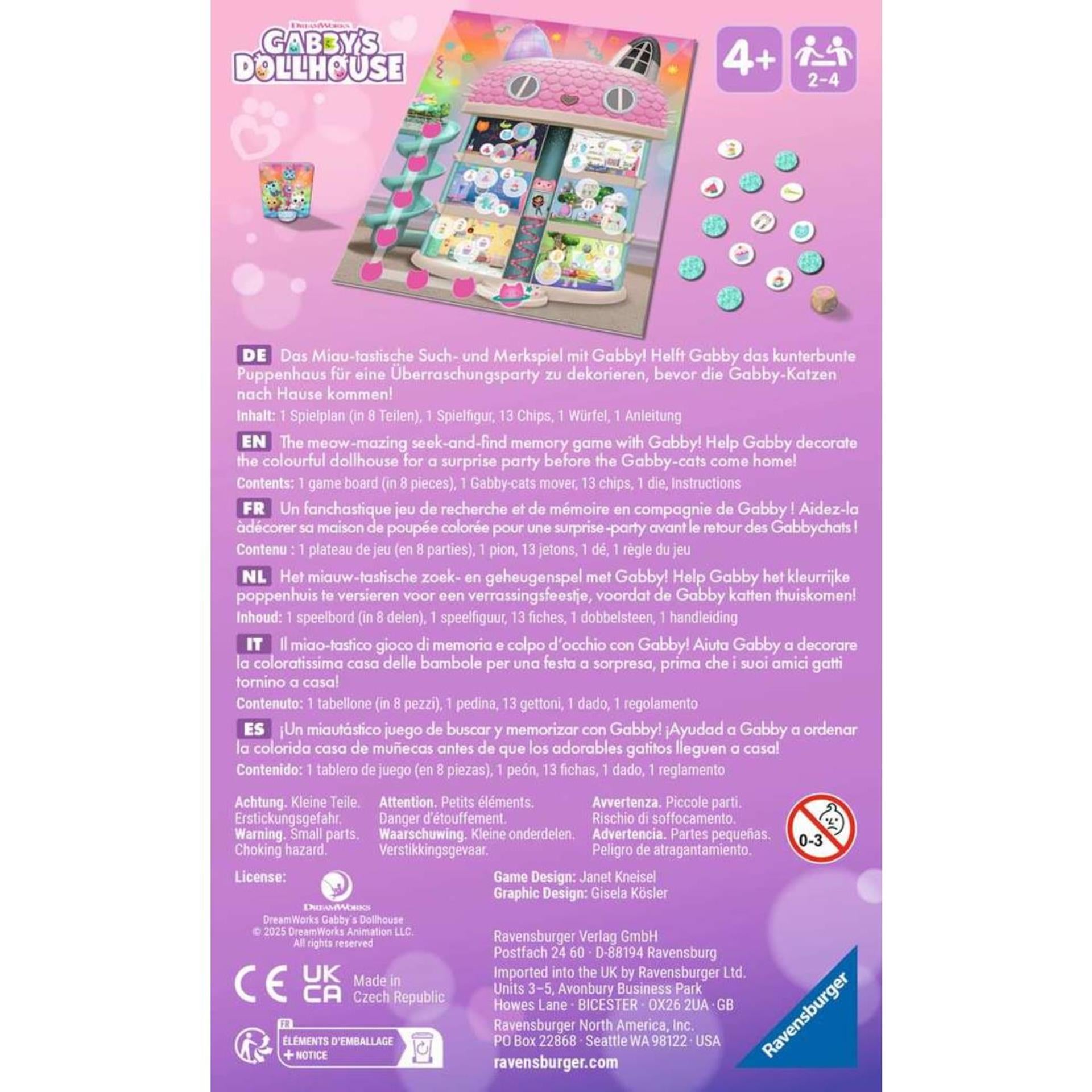 Ravensburger Gabbys Puppenhaus Gabby Help Memory Game