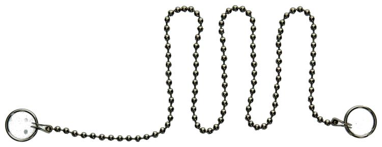 Mack 1008511 - 1 Waschbeckenkette Chromzubehör k 50cm | 10 Stück