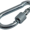 Mack 1008514 – 1 Karabiner + Verschlussband. 4 x 40 mm verzinkt | 10 Stück