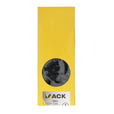 Mack 1020283 – Gipskartonschraube schwarz phosphatiert. 1000 Stück 3,5 x 35 mm | 1 Stk