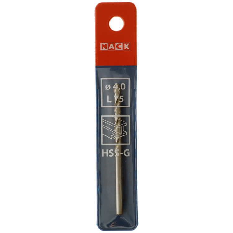 Mack 1018403 – Metallbohrer HSS G DIN 338 ø 4,0 x 75 mm | 5 Stück