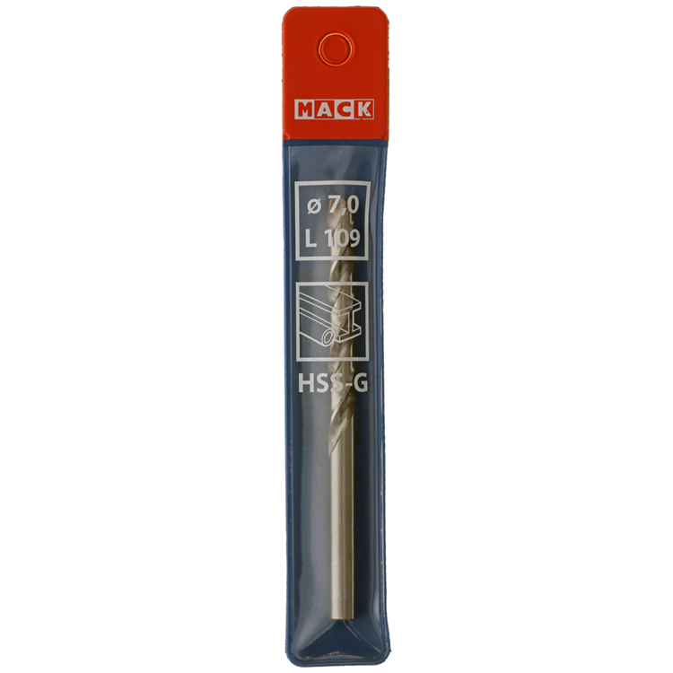 Mack 1018410 – Metallbohrer HSS G DIN 338 ø 7,0 x 109 mm | 5 Stück