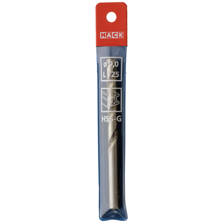 Mack 1018414 – Metallbohrer HSS G DIN 338 ø 9,0 x 125 mm | 5 Stück