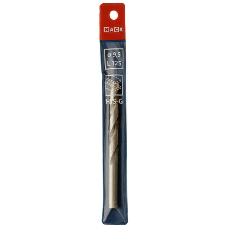 Mack 1018415 – Metallbohrer HSS G DIN 338 ø 9,5 x 125 mm | 5 Stück