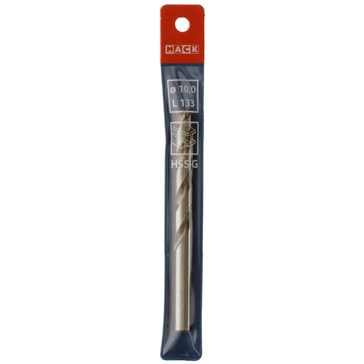Mack 1018416 – Metallbohrer HSS G DIN 338 ø 10,0 x 133 mm | 5 Stück