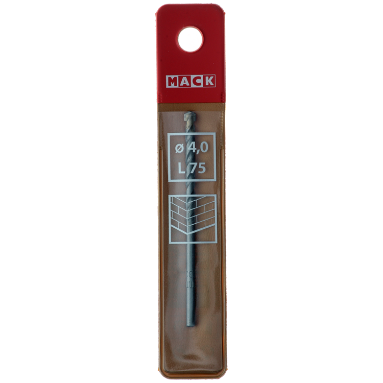 Mack 1018437 - Steinbohrer ø 4,0 x 75 mm | 5 Stück