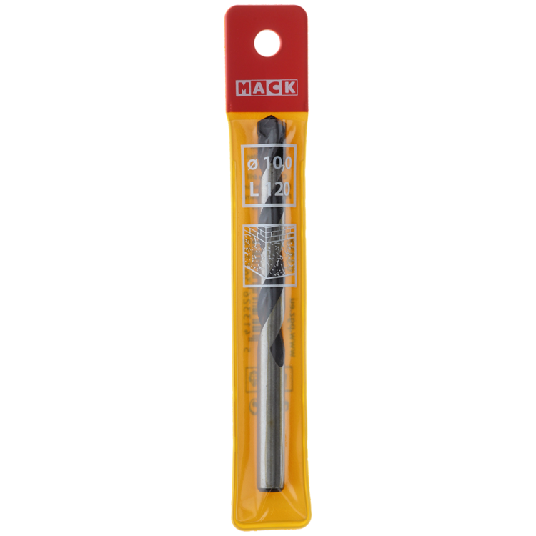 Mack 1018451 - Betonbohrer DIN 8039 ø 10,0 x 120 mm | 5 Stück