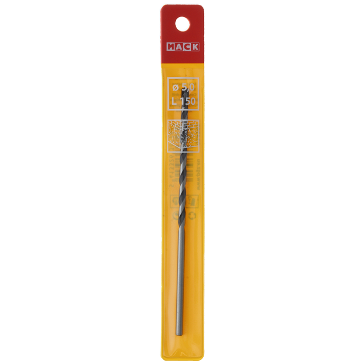 Mack 1018460 - Betonbohrer DIN 8039 ø 5,0 x 150 mm | 5 Stück