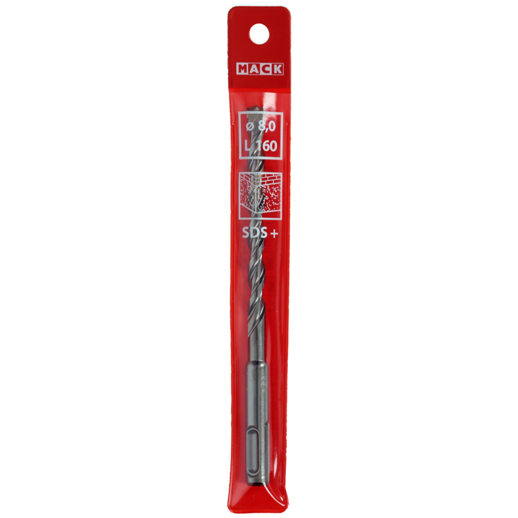 Mack 1018479 – Bohrhammer SDS+ ø 8,0 x 160 mm | 5 Stück