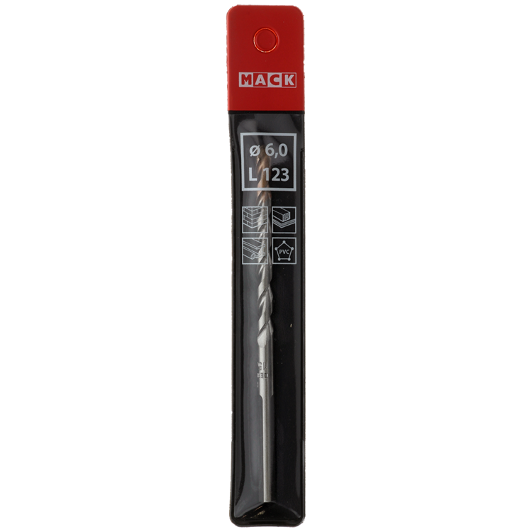 Mack 1018499 - Universal-Multibohrer ø 6,0 x 123 mm | 5 Stück