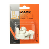 Mack 1047706 - Stuhlgleiter Nagel Kunststoff weiß ø 19 mm 12 Stück | 6 Stück
