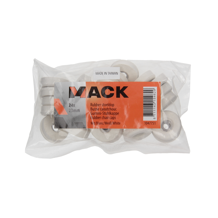 Mack 1047751 - Sitzkappengummi weiß ø 23 mm 24 Stück | 6 Stück