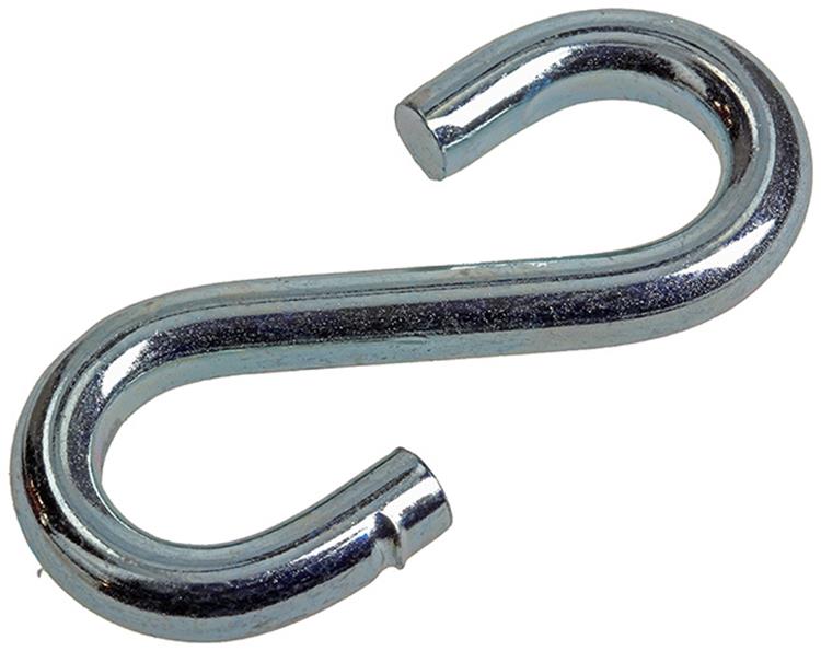 Mack 1008522 - 2 offene S-Haken 8,0 x 75 mm verzinkt | 10 Stück