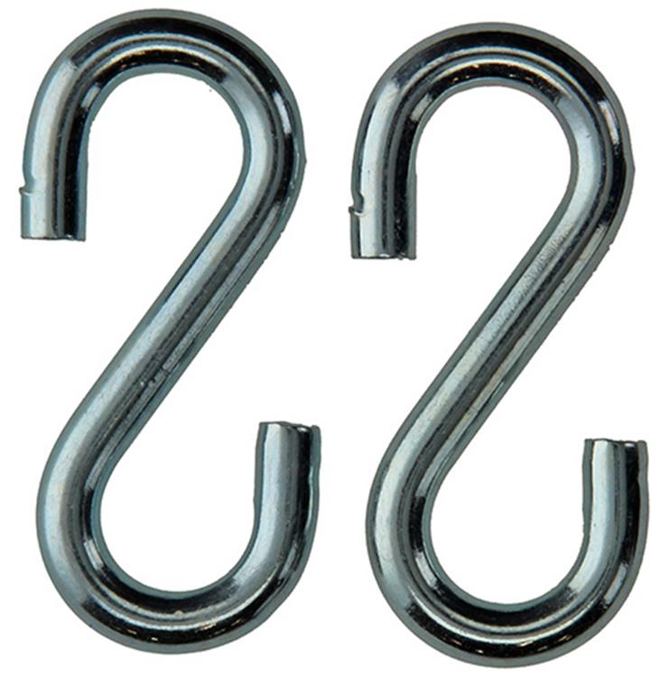Mack 1008522 - 2 offene S-Haken 8,0 x 75 mm verzinkt | 10 Stück