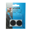 Mack 1047670 - Gummistreifen selbstklebend schwarz ø 25 mm 6 Stück | 12 Stück