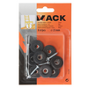 Mack 1047722 - Sitzkappengummi + Schraube schwarz ø 23 mm 8 Stück | 6 Stück