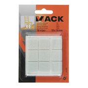 Mack 1047727 - Filzpastille selbstklebend weiß 19 x 19 mm 18 Stück | 12 Stück - afbeelding 4