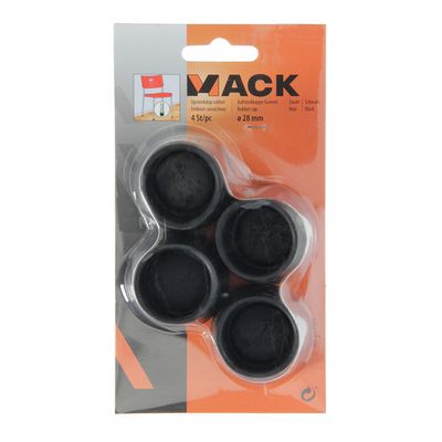 Mack 1047730 - Gummikappe schwarz ø 28 mm 4 Stück | 6 Stück