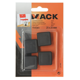 Mack 1047738 - Kunststoffstopfen schwarz 25 x 25 mm 4 Stück | 6 Stück - afbeelding 4