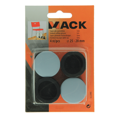 Mack 1047779 - Super-Gleitstopfen grau ø 25 - 28 mm 4 Stück | 6 Stück
