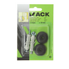 Mack 1047640 - Türstoppergummi + Stopfen schwarz ø 30 mm 2 Stück | 6 Stück