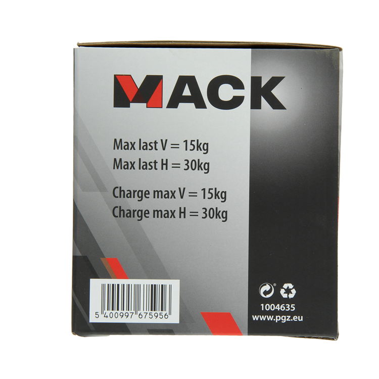 Mack 1004635 - Saugnapf einzeln rot ø 12 cm | 4 Stück