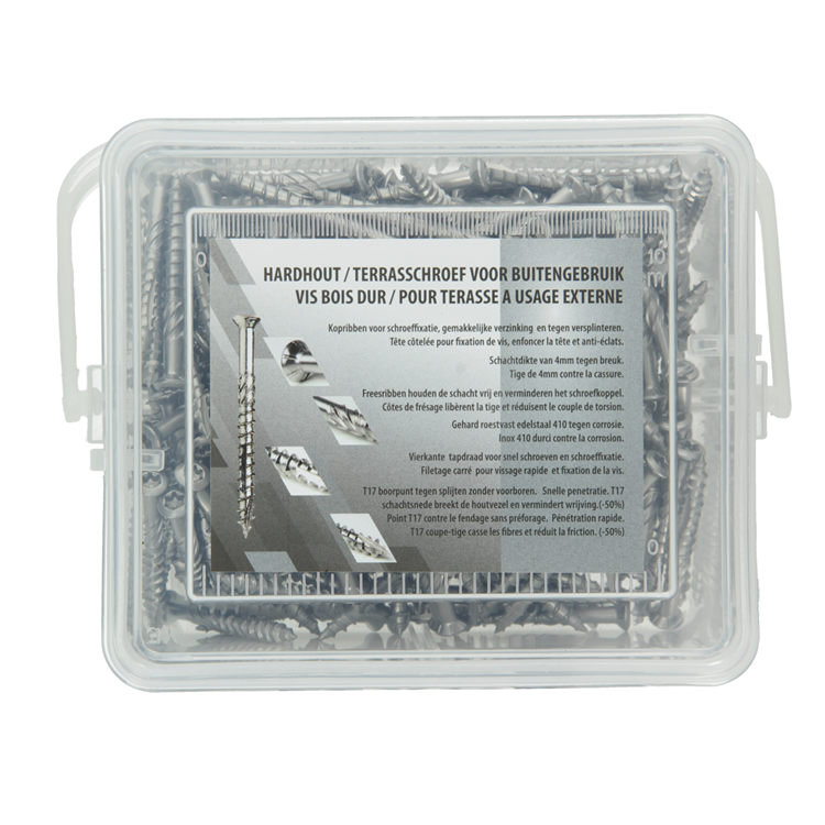 Mack 1004974 – Terrassenschraube SS410 200 Stück 5,0 x 50 mm | 6 Stück