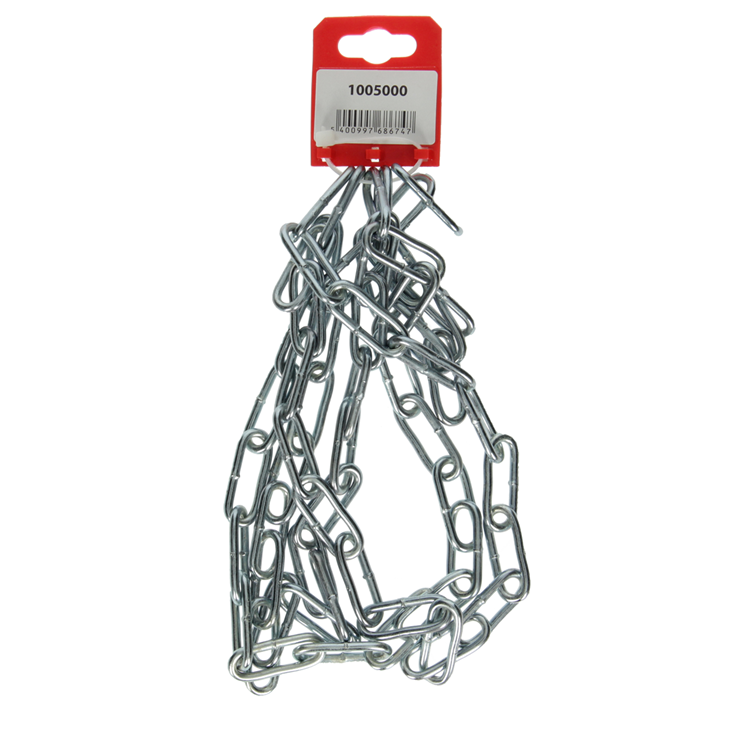 Mack 1005000 - Kettenglied lang DIN5685-1ø 4mm L 32mm 2m WWL 80 kg | 5 Stück