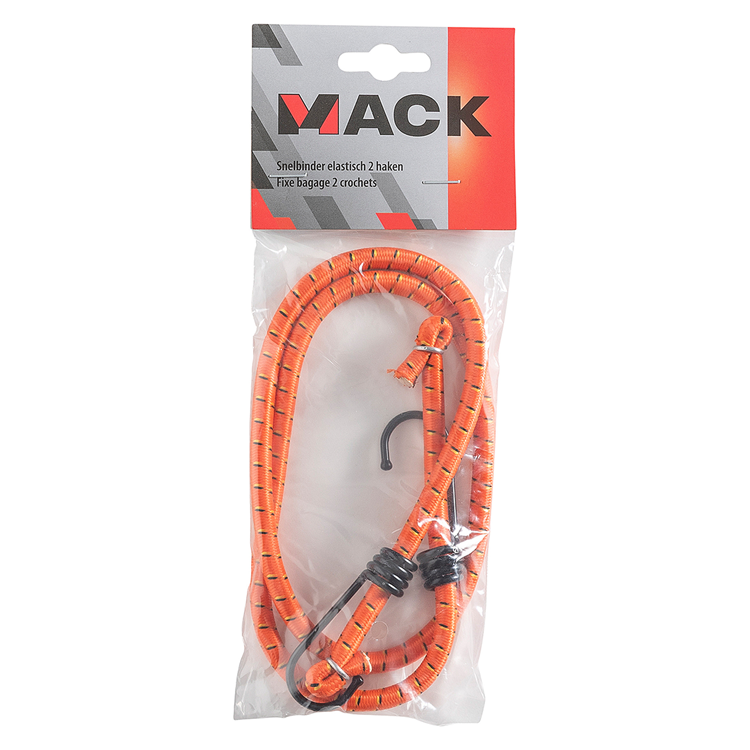 Mack 1006828 - Gummiband 2 Haken rot | 5 Stück