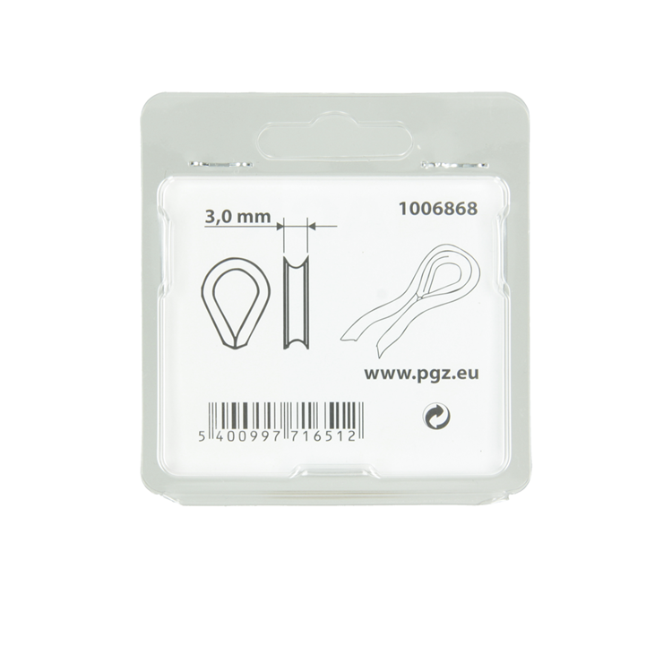 Mack 1006868 - 4 verzinkte Hülsen bl 3mm | 5 Stück